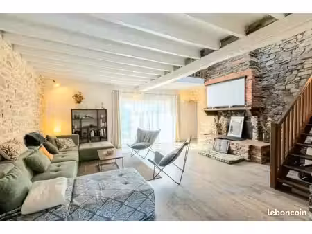maison de charme 150m2 utiles + grand jardin clôturé sans vis-a-vis + capacité 4eme chambr