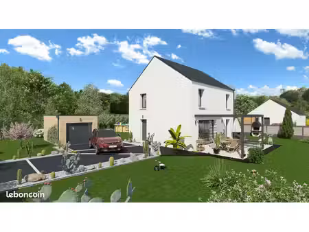 projet de construction d'une maison 92.62 m² avec terrain à romagny (50)