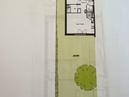 3 pièces 65 m2 avec jardin 150m2