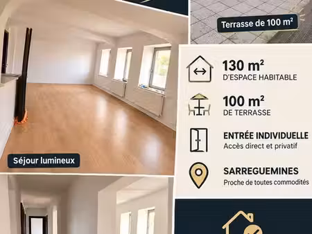 a vendre grand appartement sur sarreguemines proche du centre ville et de la zone commerci