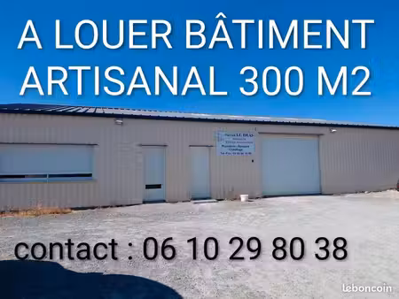 location batiment local commercial 300m²
