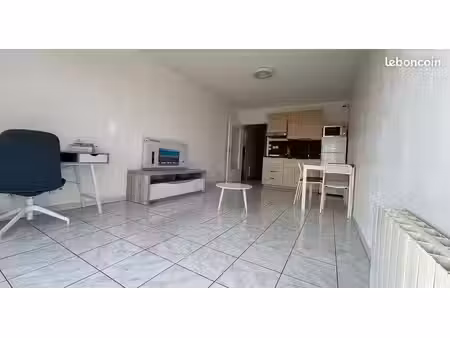 studio meuble 28m2 avec petit balcon et parking