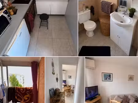 grand studio/f1 vide avec balcon  véranda et cave