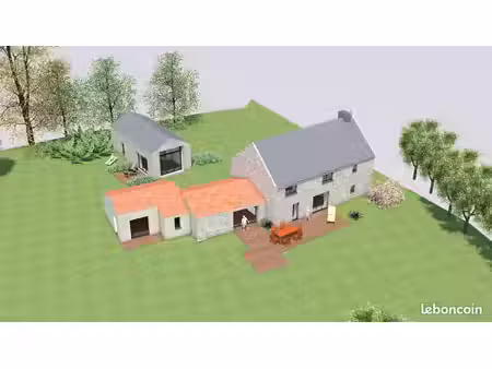je cherche acheter une maison avec terrain et dépendances  les longères à rénover ou les a