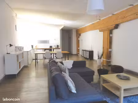 loft meublé t2/t3 - 105 m2 - quartier joliette