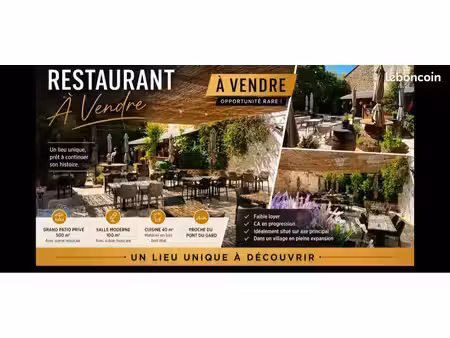restaurant patio pont du gard