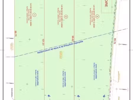 terrain 867 m² pléchâtel