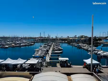 cap d'agde f3 vue port rénové 2025 avec garage