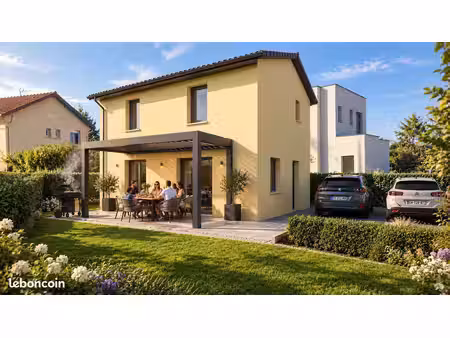 projet de construction d'une maison 80.35 m² avec terrain à villefontaine (38)