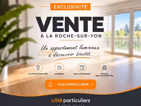 la roche sur yon -- rivoli -- appartement t4 -- 3 chambres -- 81 84 m2 -- stationnement --