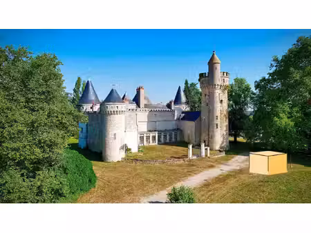 château médiéval avec nombreuses dépendances sur parc de 27