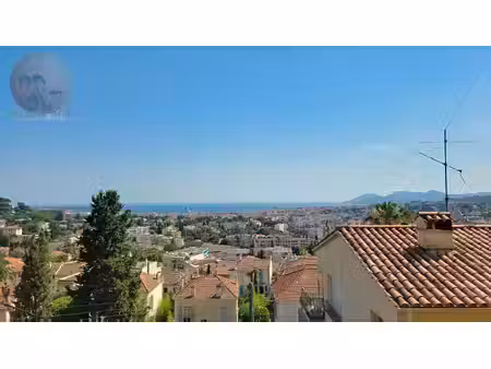le cannet à vendre vue mer pour cet appartement de 3 pièces au calme absolu