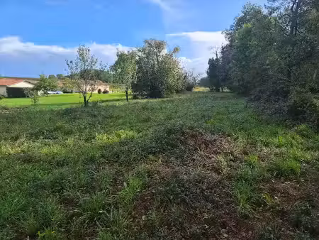 vente terrain 1953 m² à gours (33660)  40 000 €