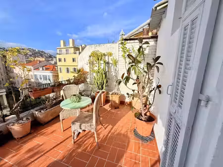 rare -a nice  quartier des musiciens - studio +terrasse + balcon