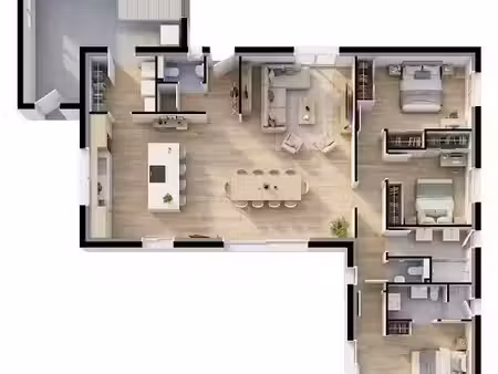vente maison neuve 4 pièces 110 m² à gourin (56110)  261 544 €