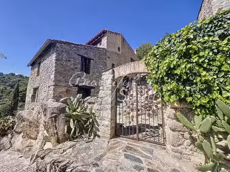 maison de village en pierre sur grand terrain à eus