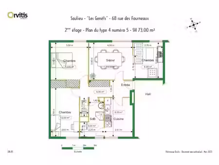 à louer - appartement t4 à saulieu