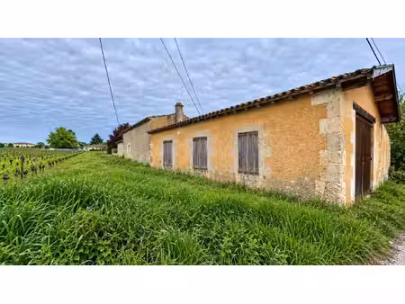 a vendre bâtisse en pierre avec jardin a renover - secteur blaye