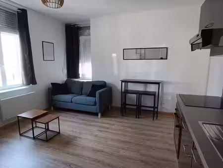 appartement t2 meublé à louer en rez-de-chaussée à jeumont - réf. 729