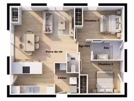 vente maison à saint-martin-des-champs (29600) : à vendre / 65m² saint-martin-des-champs