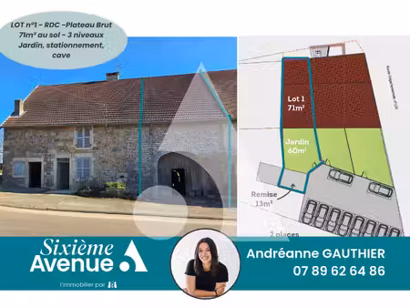 maison appartement à réhabiliter - jardin - stationnements - cave - remise - st germain le