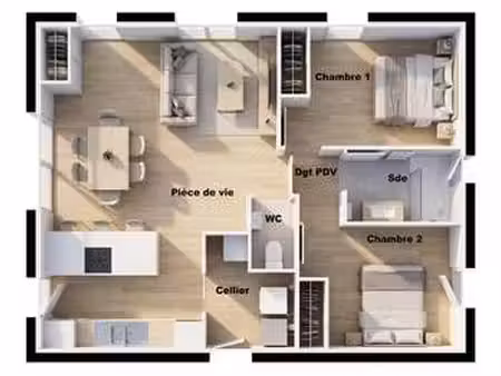 vente maison à bourg-blanc (29860) : à vendre / 65m² bourg-blanc