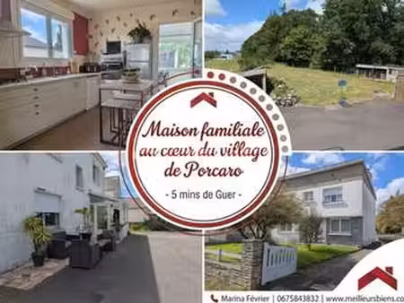 vente maison à guer (56380) : à vendre / 130m² guer