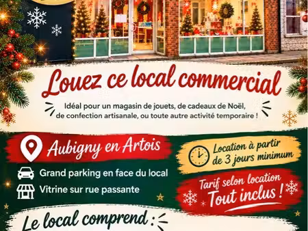 location local commercial - boutique éphémère