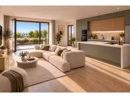 t3 – 70 m² – grande pièce de vie & balcon