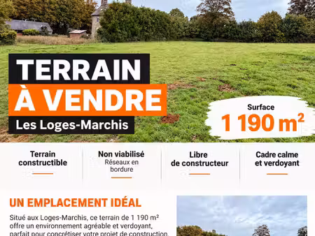 terrain les loges marchis 1190 m2