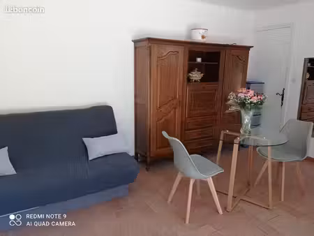 studio 26m² à louer ciotat-plage avec jardin 400m² très came. prox mer et com