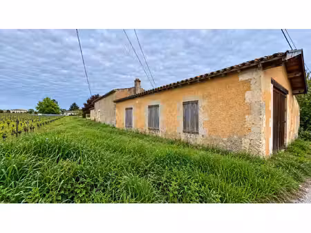 a vendre bâtisse en pierre avec jardin a renover - secteur blaye