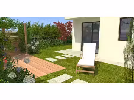 retour de lot f2 avec jardin de plus de 60m²