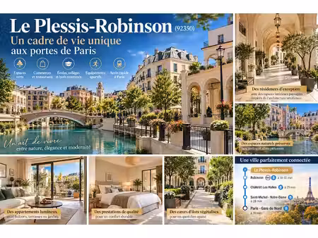 vente appartement 4 pièces 85 m² à le plessis-robinson (92350)  440 000 €