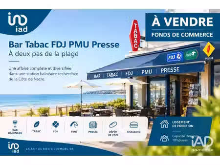 vente bar-tabac 140 m²