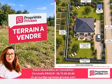 vente terrain 380 m² à fagnières (51510)  50 000 €