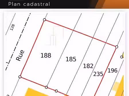 vente terrain 955 m² à weitbruch (67500)  210 000 €