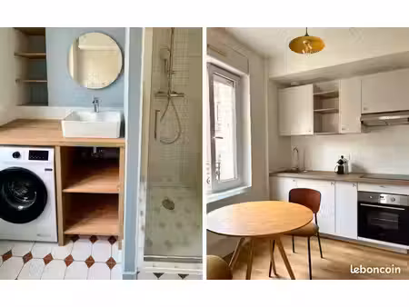t2 meublé 34m2 refait à neuf - centre ville - balcon - lumineux