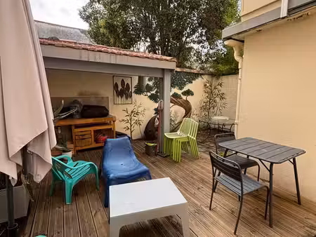 t2 meublé 42 m² avec cour privative et climatisation — montpellier