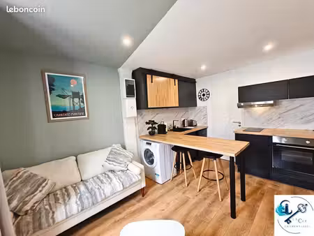 appartement meublé refait à neuf - climatisation et cour privée