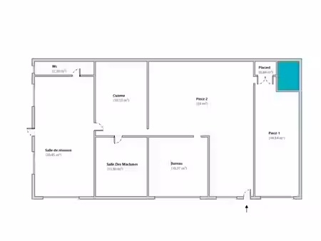 location locaux professionnels 0 pièces 110 m² à nanterre (92000)  nan €