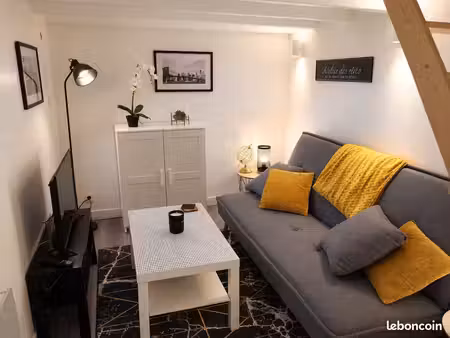 studio au rdc avec mezzanine aménagée en coin nuit