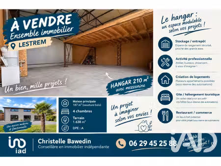 vente immeuble 400 m²