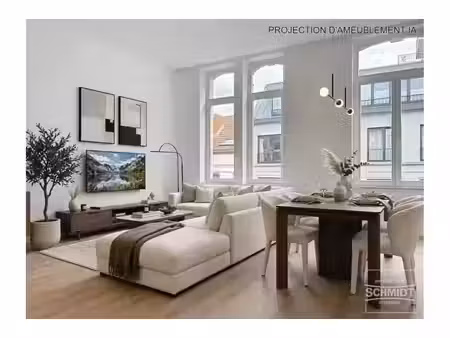 triplex à louer avec 3 chambres   saint-gilles (vbe83607)