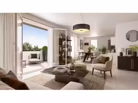 appartement t4 81m² + double terrasse et parking sous sol