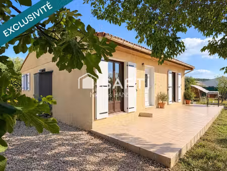 maison de plain-pied sur une parcelle plate de 1431m2