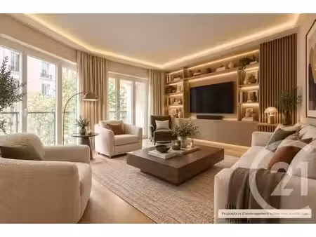 appartement f3 à vendre - 3 pièces - 91 07 m2 - paris - 75016 - ile-de-france