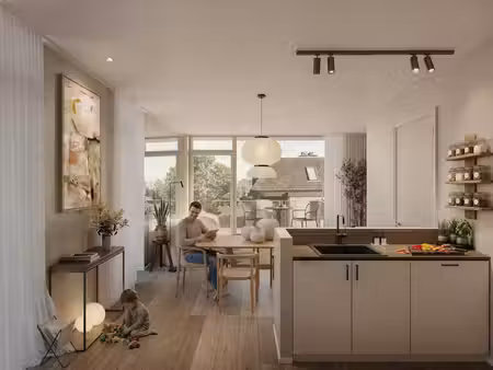 appartement te koop in evere met 1 slaapkamer