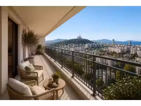 --marseille euromed -t2 45m² et 15 m² de loggia
