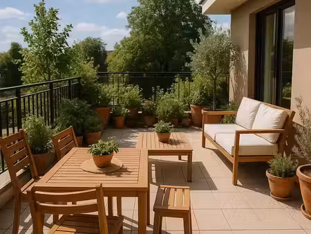 -magnifique 4p traversant de 85m² avec 14m² de terrasse et parking